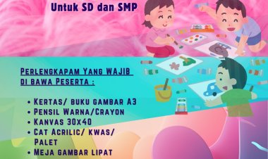 KELAS BAHAGIA MENGGAMBAR DAN MELUKIS DI CIMAHI MALL